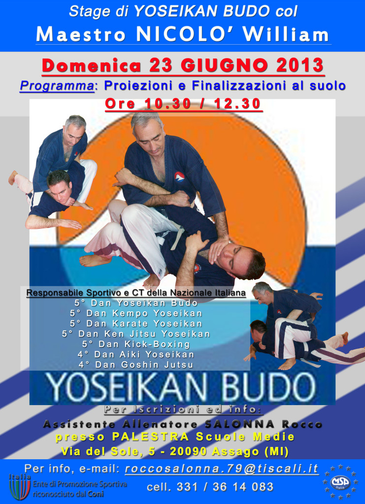 Stage-ad-Assago-col-M°NICOLO' William, 23.06.2013